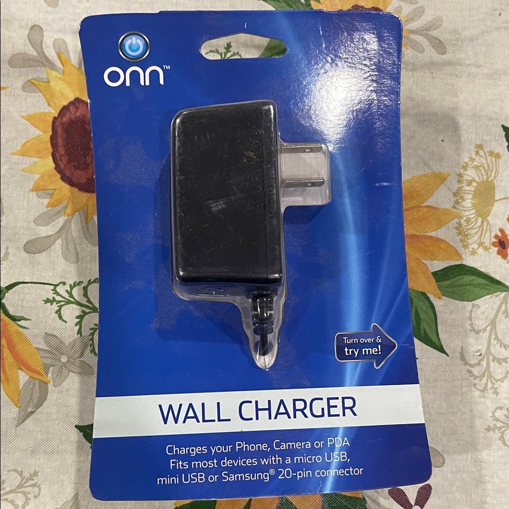 Onn Black Wall Charger